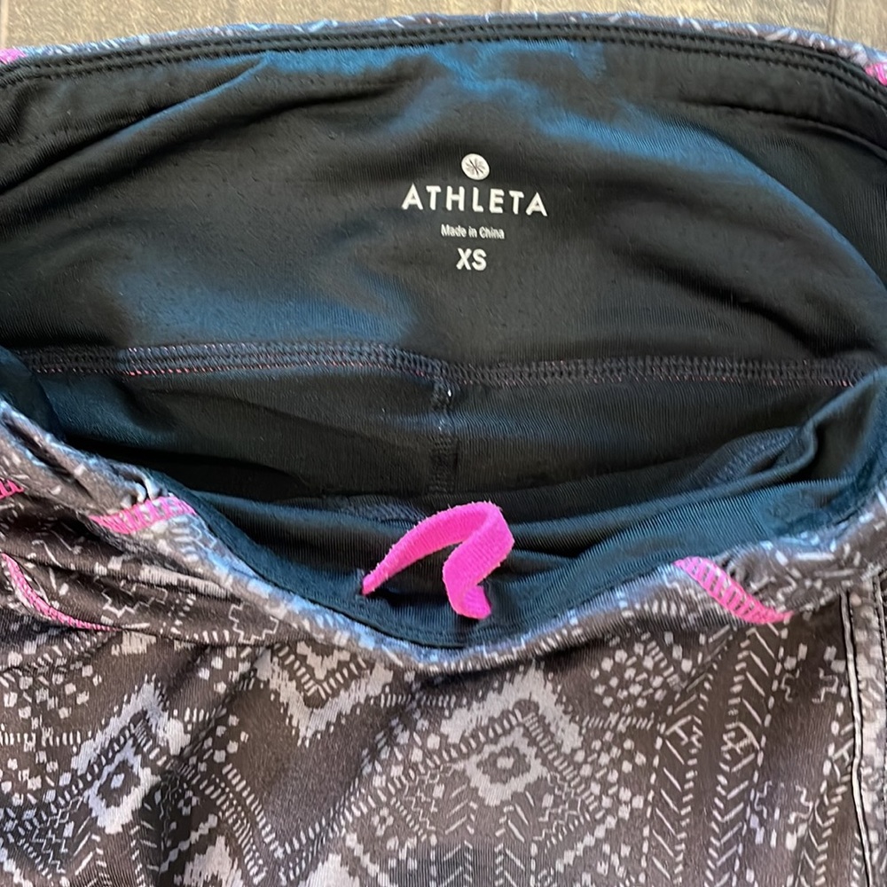 Athleta Gray Patterned Skort, Size Extra Small - image 3